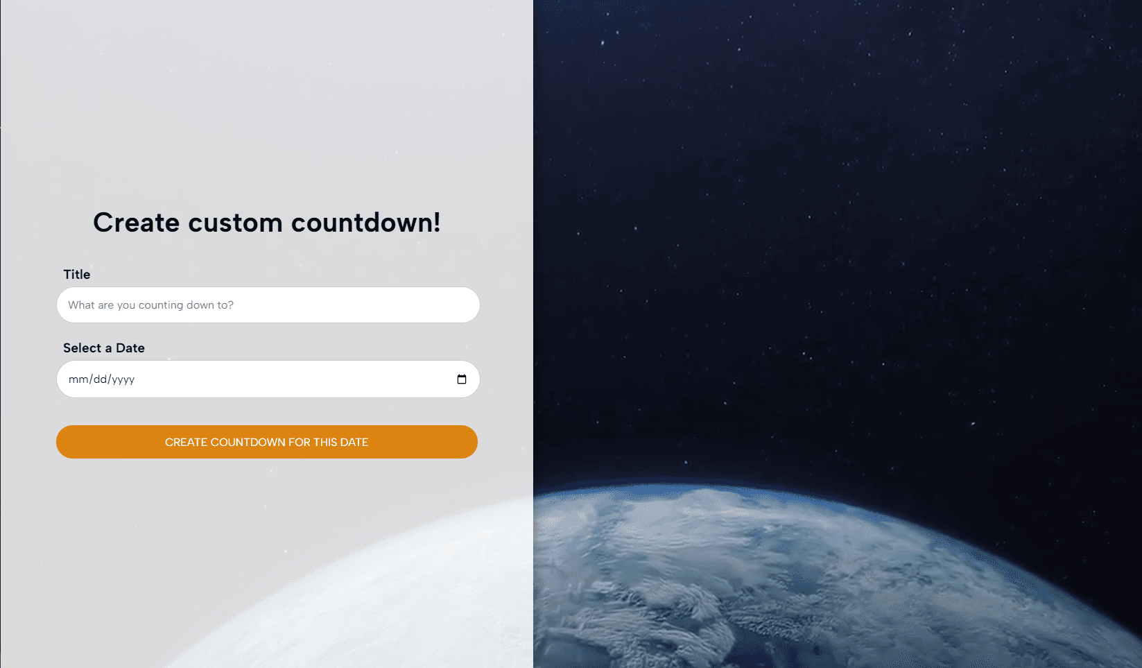 Custom Countdown cover